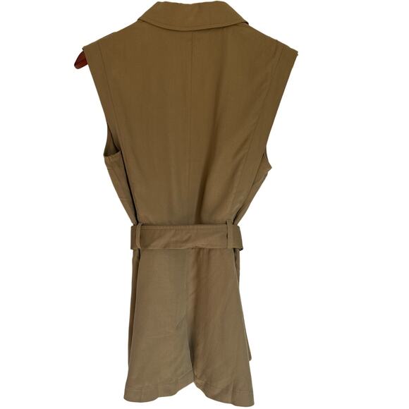 Express Tan Sleeveless Vest - Picture 2 of 6